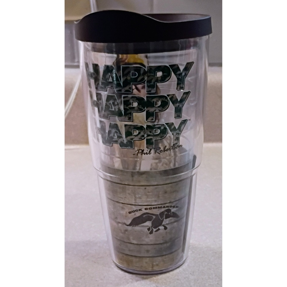 Tervis Duck Commander Phil Robertson Happy Happy Happy 24oz Insulated Tumbler